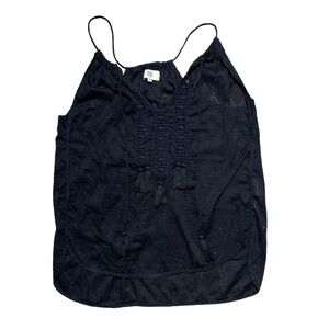 Noa Noa Black Embroidered Sleeveless Blouse 34